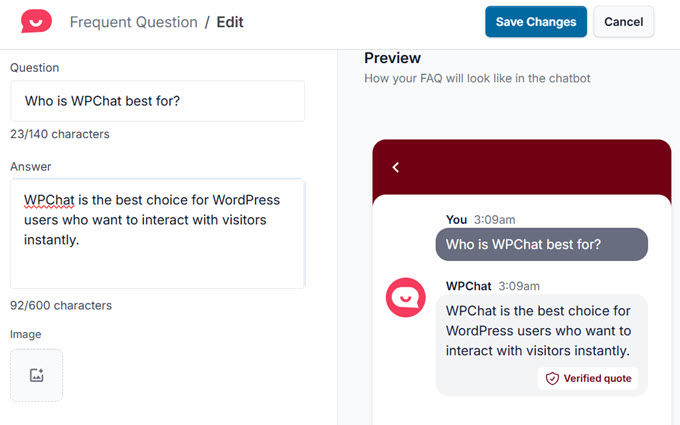 FAQ sur wpchat