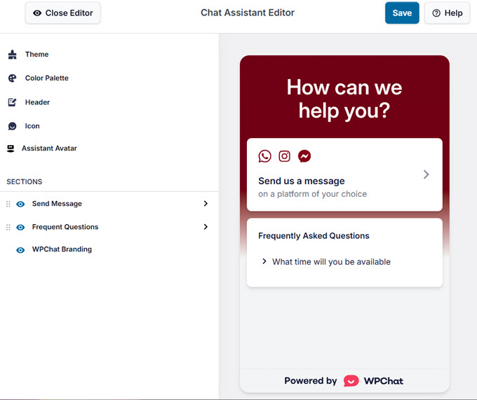 personnalisateur wpchat