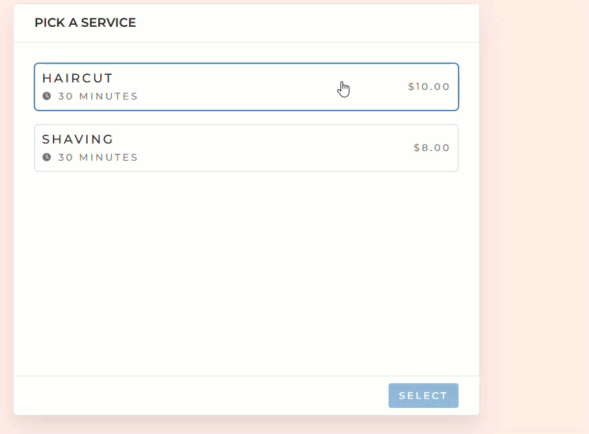 sugar calendar bookings demo Présentation des réservations du calendrier Sugar – Le moyen le plus simple d'accepter des rendez-vous dans WordPress 1