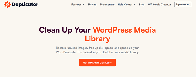 duplicateur wp nettoyage des médias