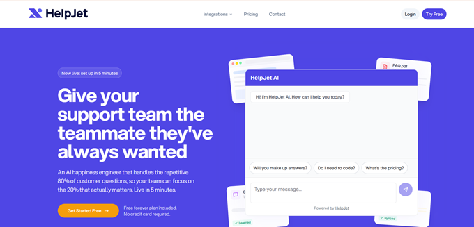 Chatbot IA HelpJet Chatbot IA HelpJet